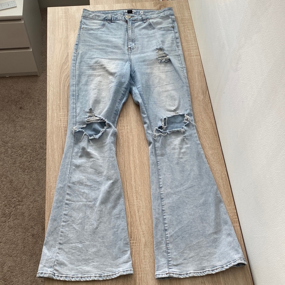 Light blue Charlotte Ruse jeans, used once!